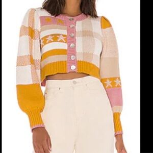 LoveShackFancy Bedford Colorblock Cardigan